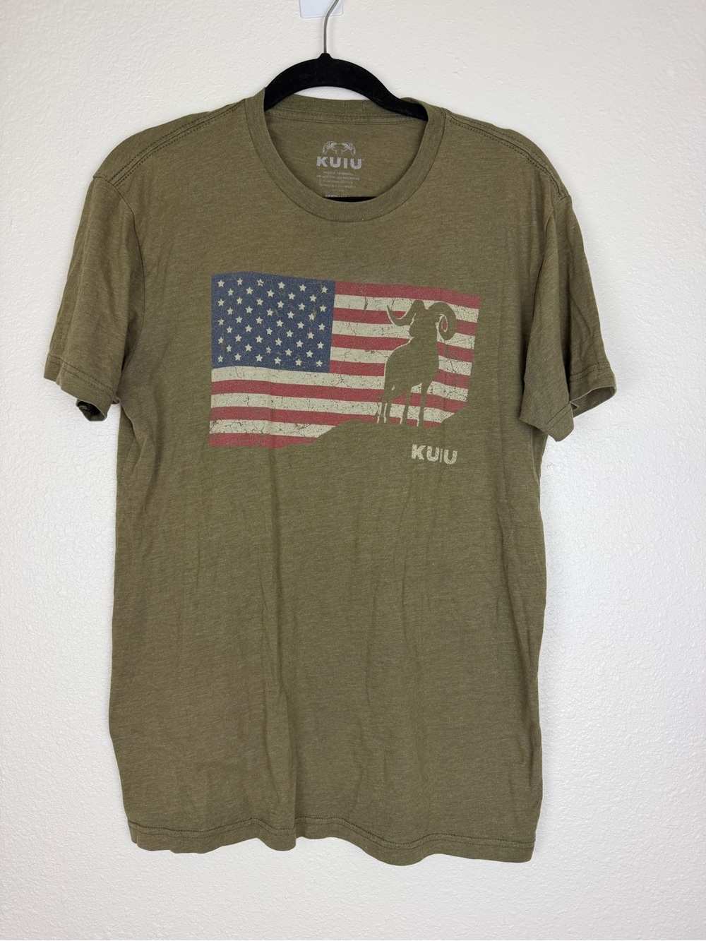 KUIU Ram American Flag T-Shirt Medium